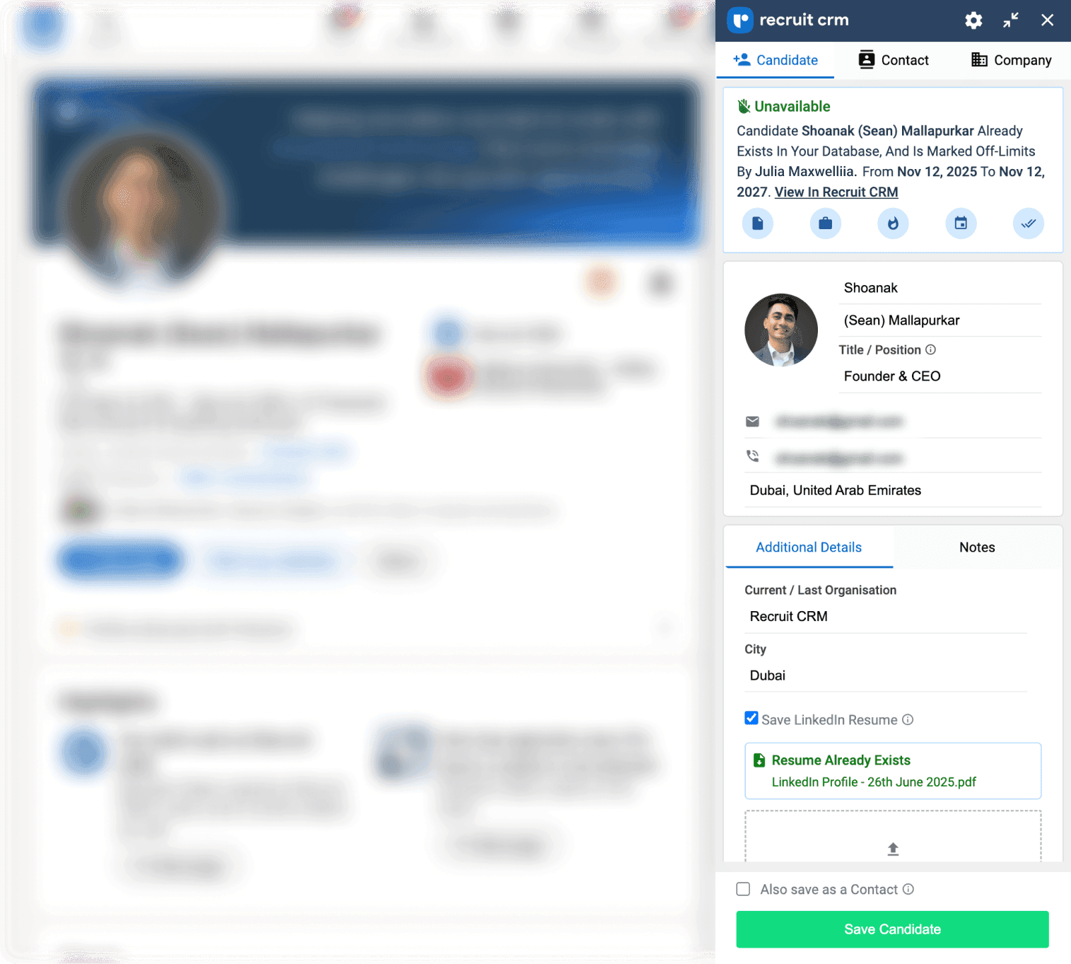 Chrome sourcing extension