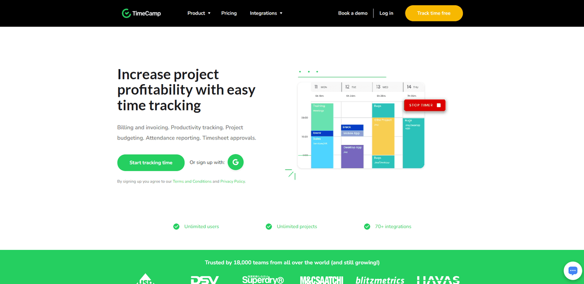 Timecamp - 最佳招聘工具