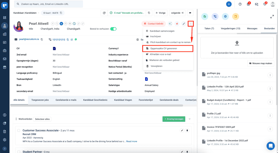 CV’s op met Recruit