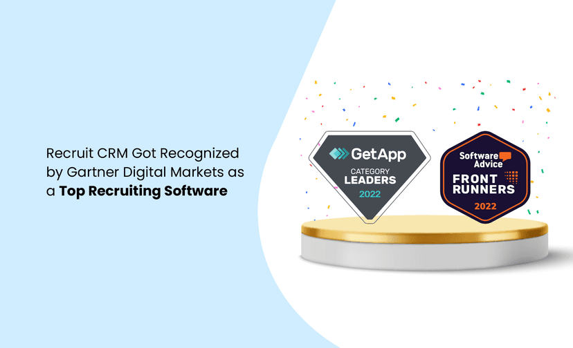 Recruit CRM Got Recognized by Gartner Digital Markets as a Top Recruiting Software