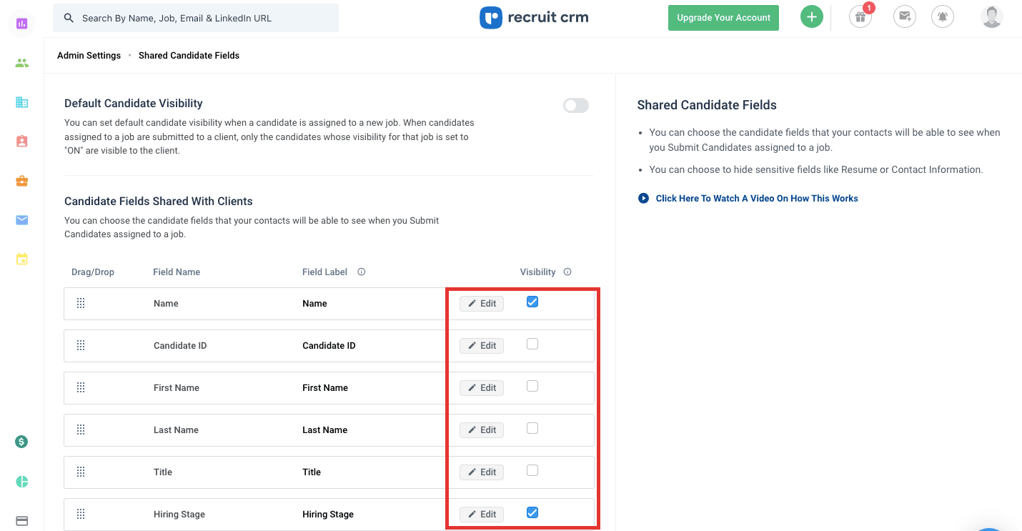 Berichte in recruit crm