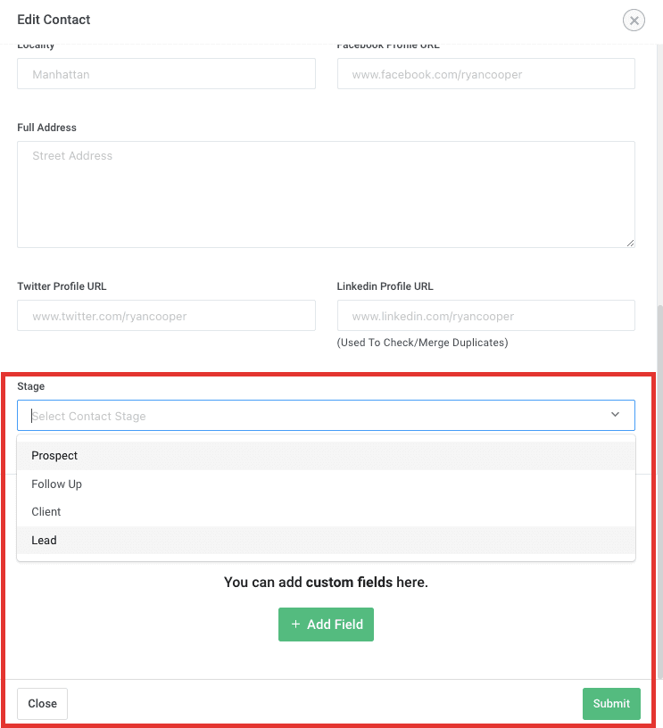 Geschäftsentwicklung mit recruit crm