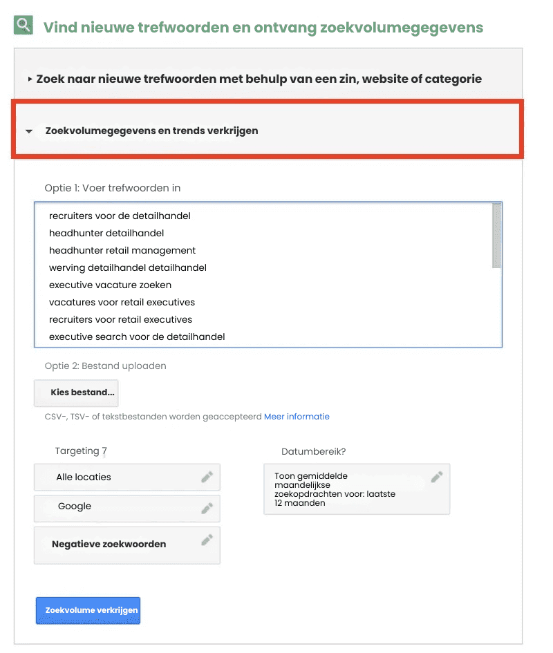 Google Adwords gebruiken