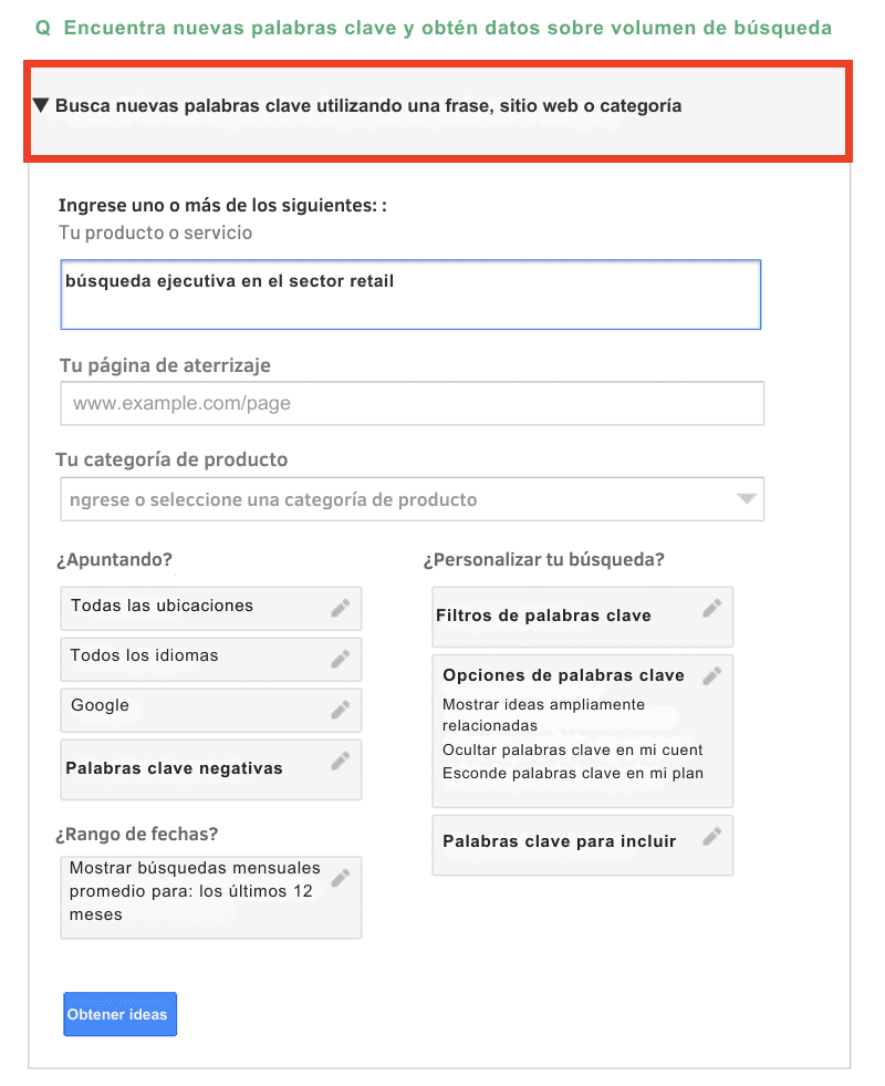 Página web de contratación