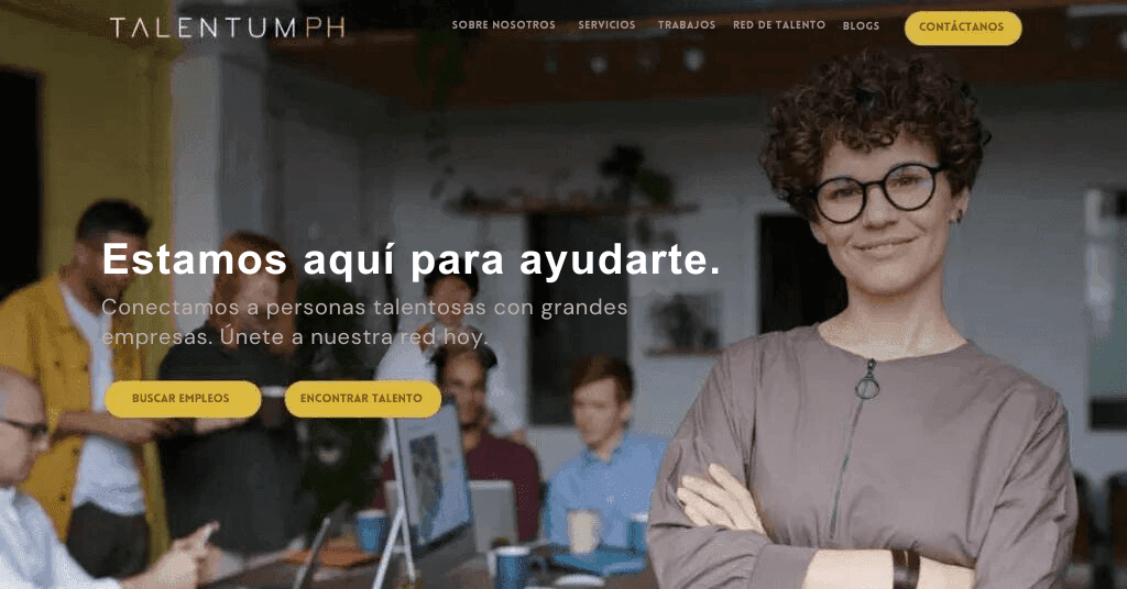 Página web de contratación