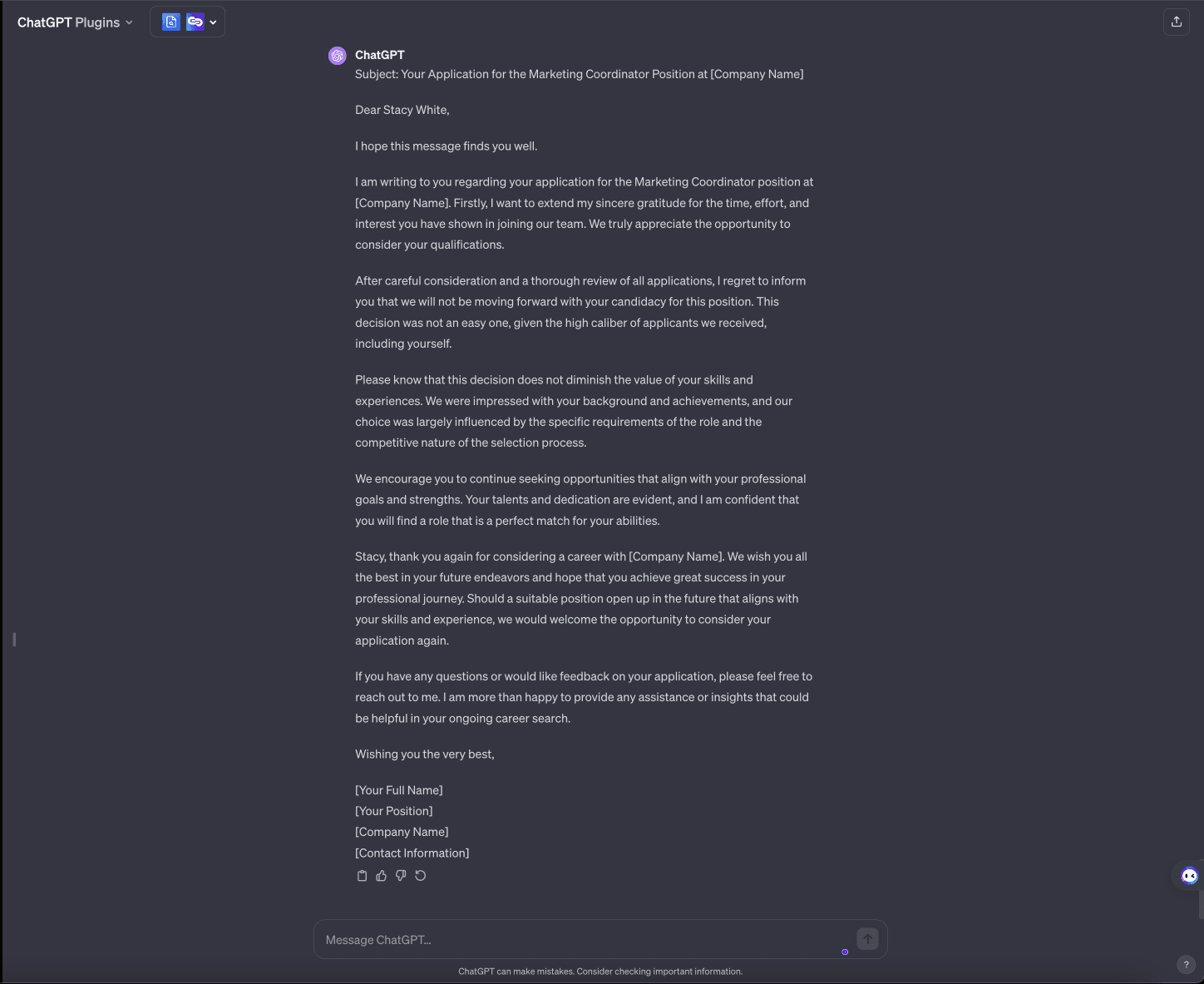 为招聘人员提供 10 条 GPT 聊天提示