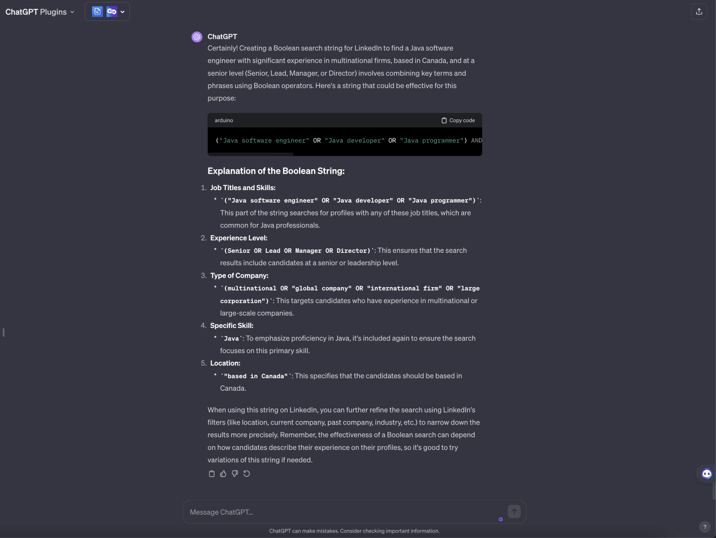 为招聘人员提供 10 条 GPT 聊天提示