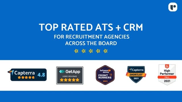 Meilleur logiciel CRM pour les entreprises de recrutement - Recruit CRM