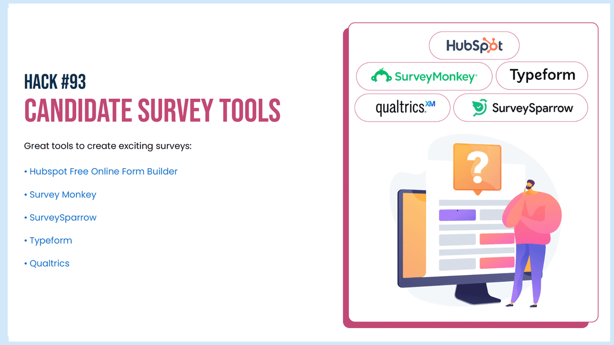 Candidate survey tools