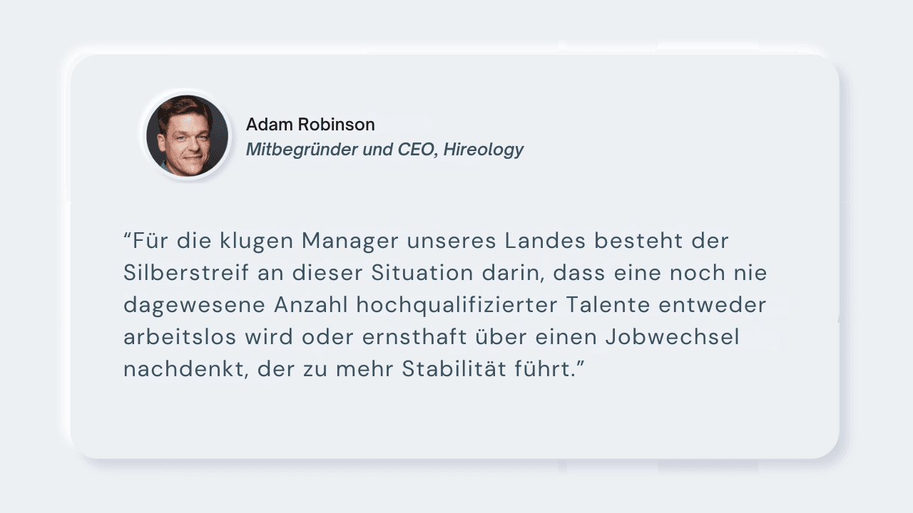 Rekrutierung in einer Rezession