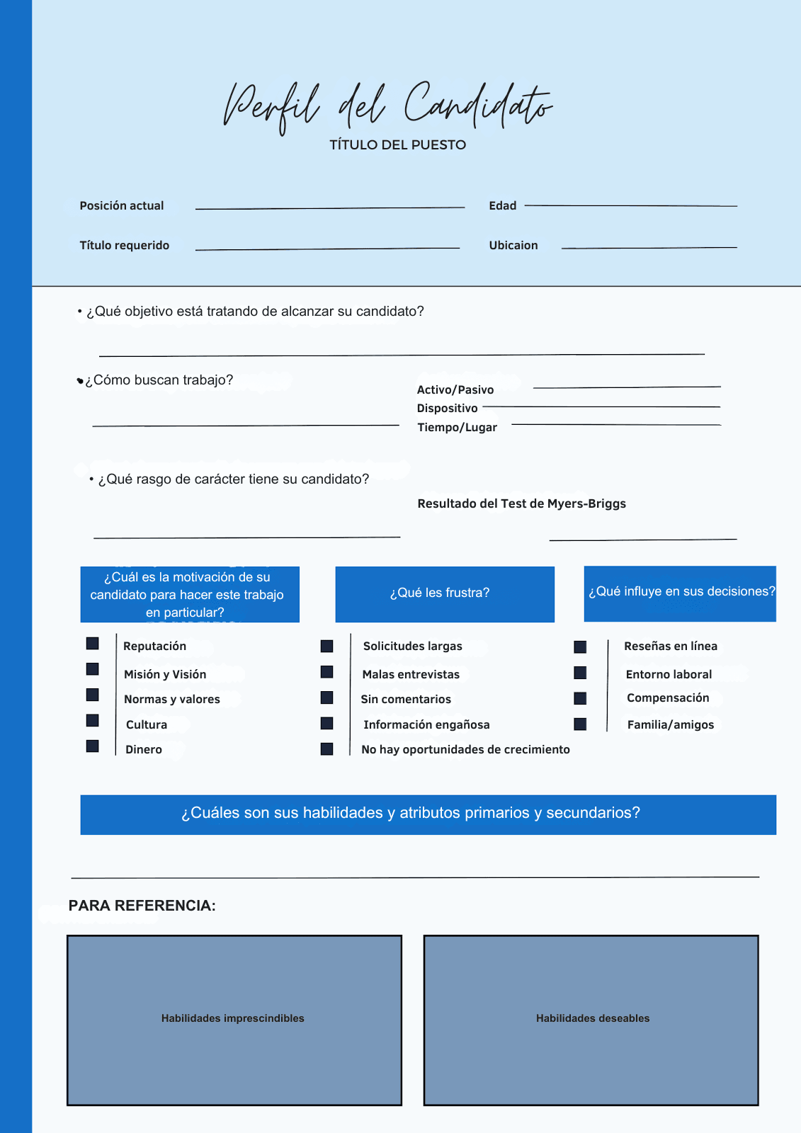 Búsqueda de candidatos