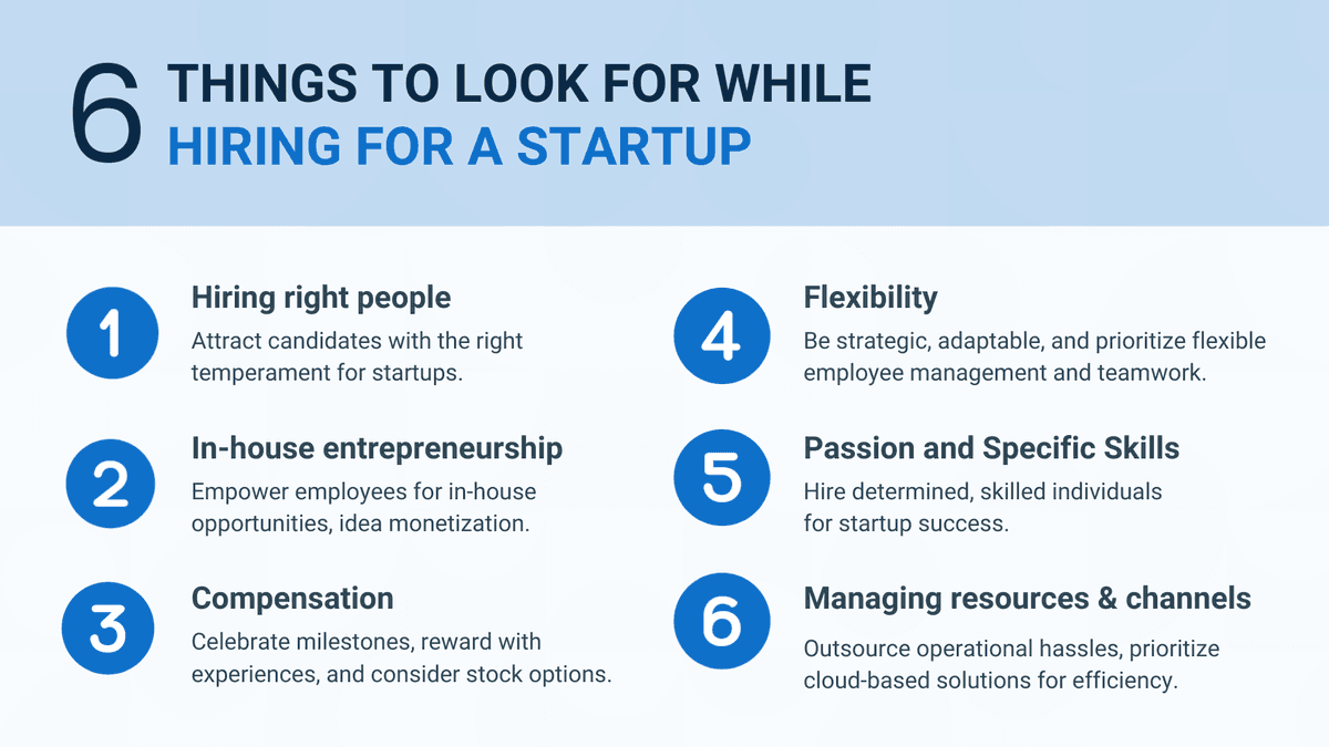 Things to look for while hiring for a startup