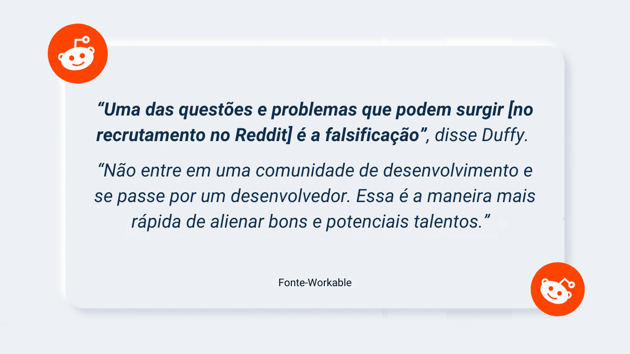 Recrutamento no Reddit