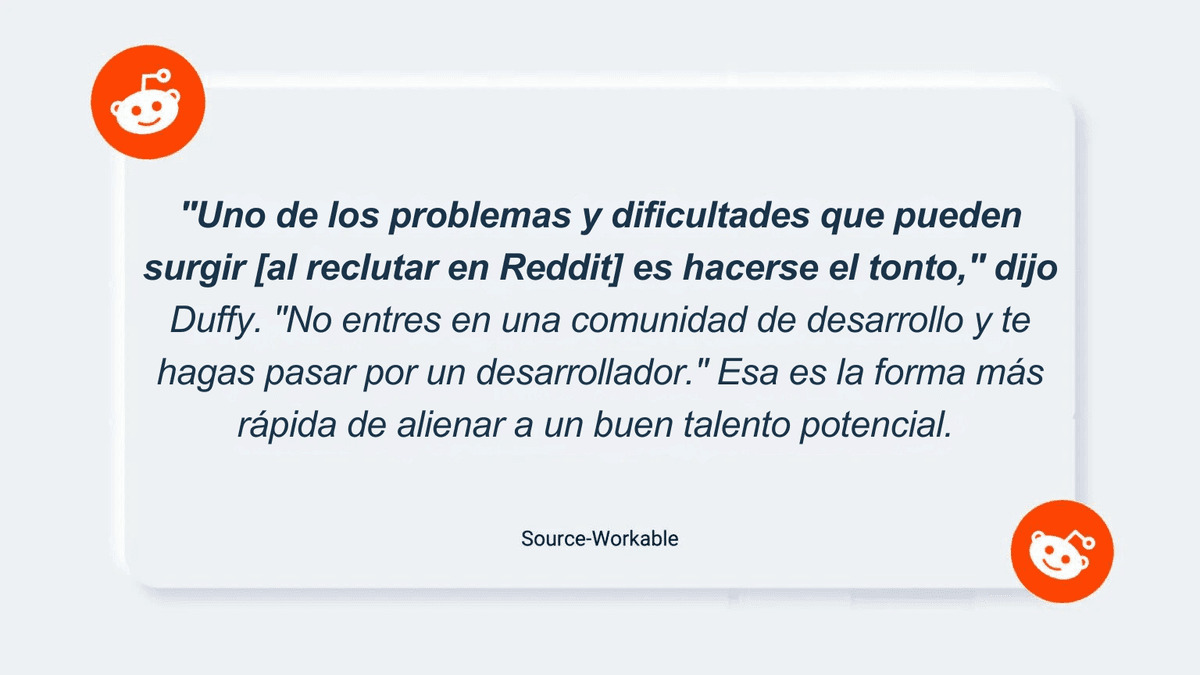 Reclutamiento en Reddit