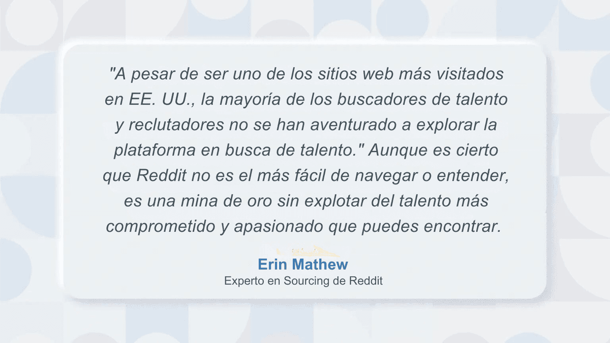 Reclutamiento en Reddit