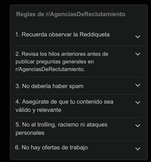 Reclutamiento en Reddit