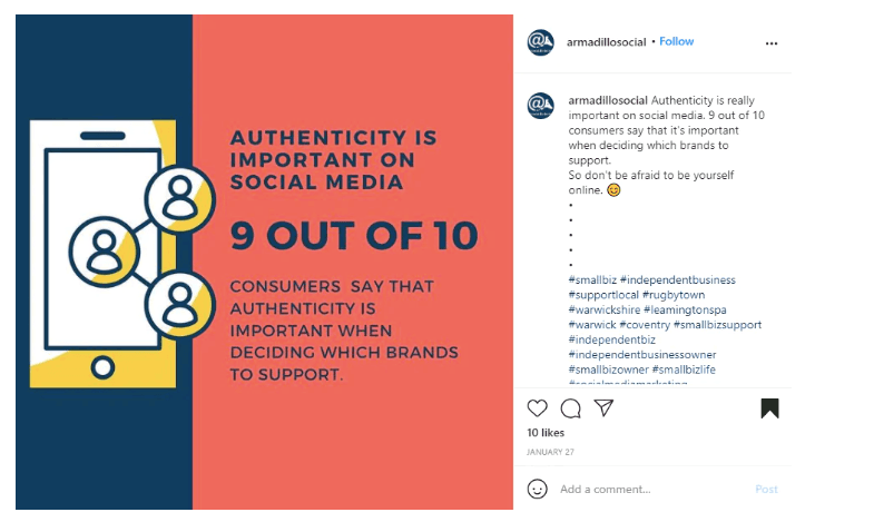 authenticity on social media
