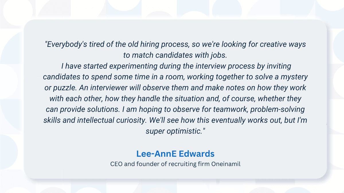 A quote from Lee-AnnE Edwards
