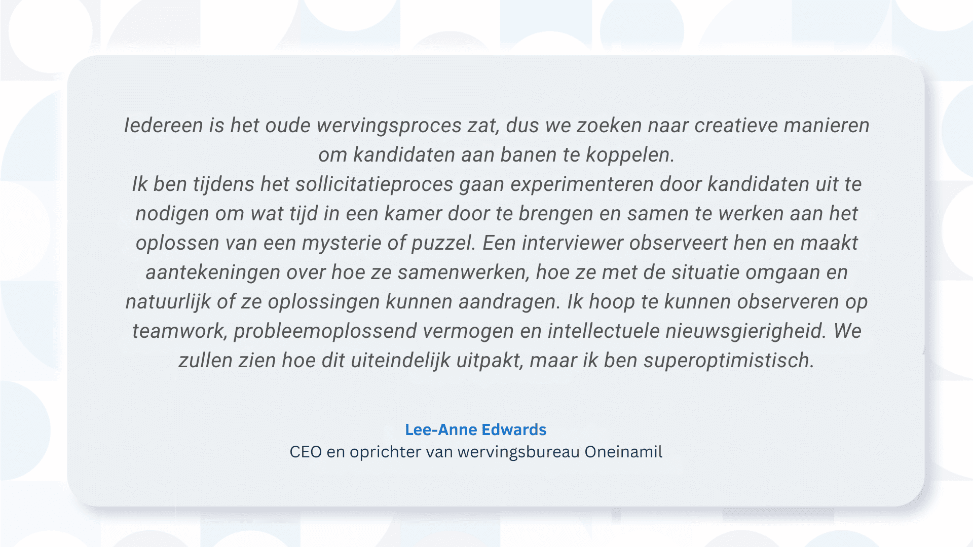 gamified hiring process