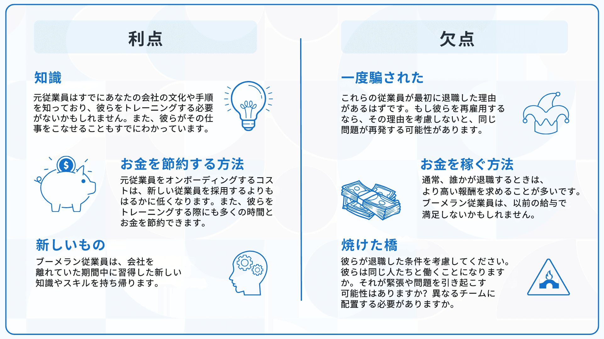 ブーメラン採用