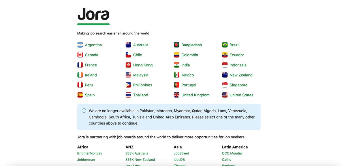 在线招聘网站 - Jora