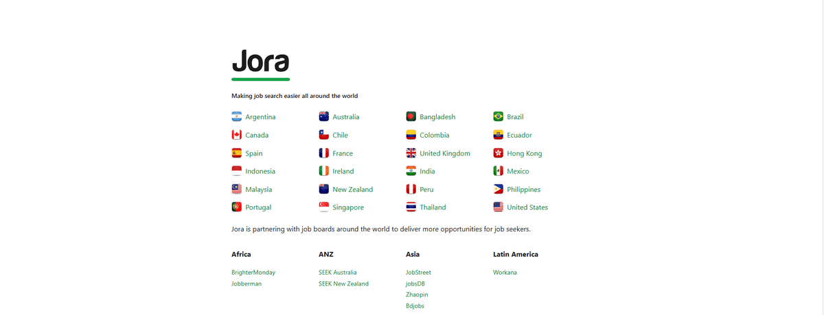 international job search