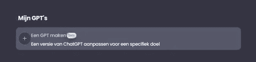 ChatGPT-training op maat
