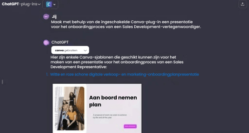 Canva voor ChatGPT