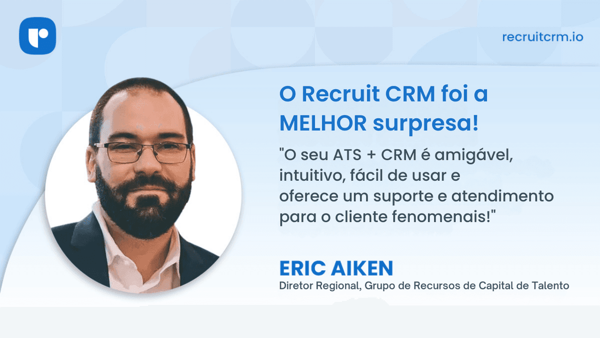 opiniões de clientes do Recruit CRM