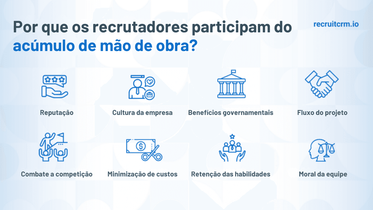 acúmulo de mão de obra