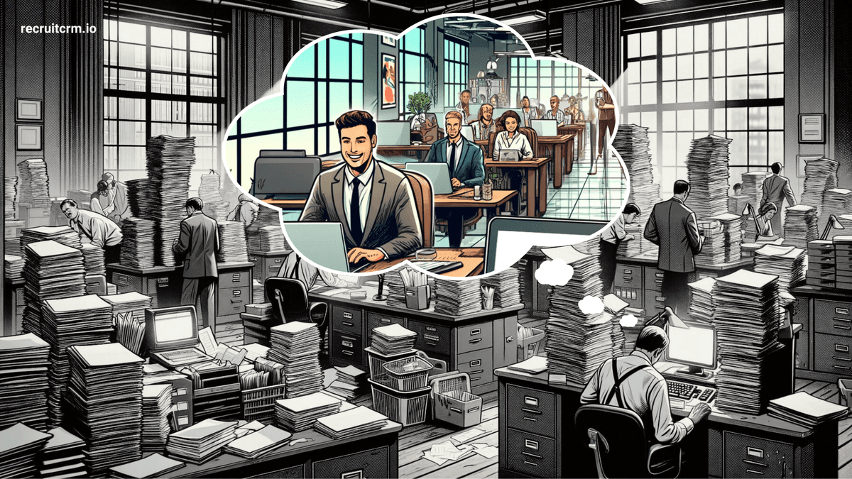 由于工作流程缓慢和缺乏招聘自动化，办公室内的招聘人员感到沮丧