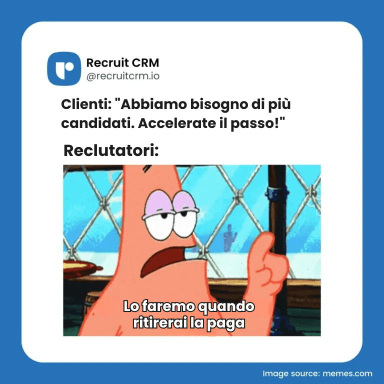 meme di reclutatori