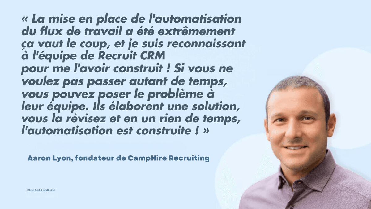 automatisation du flux de travail