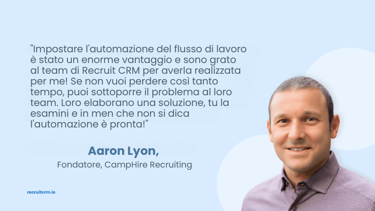 Faccia carriera con l’automazione del flusso di lavoro tutto in uno di Recruit CRM