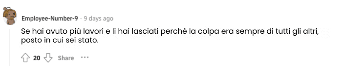 Reddit sulle bandiere rosse dei colloqui!