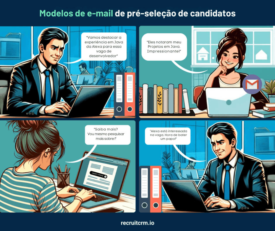 modelos de e-mail para recrutadores