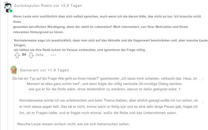 Vorstellungsgespräch