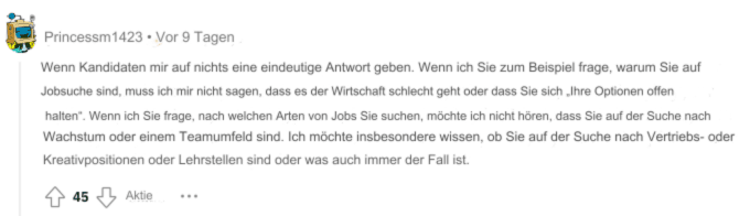 Vorstellungsgespräch