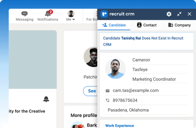 chrome sourcing extension recruit crm