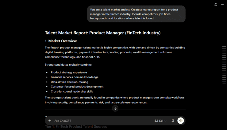 talent market research chatgpt prompt