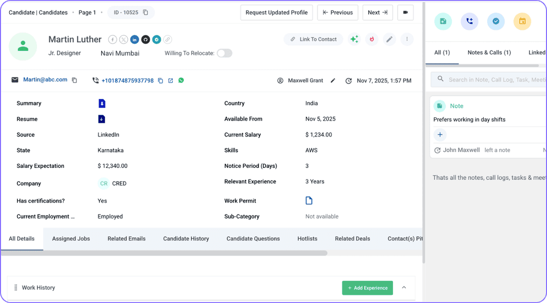 Create detailed, personalized profiles