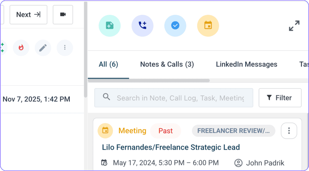 Track every interaction