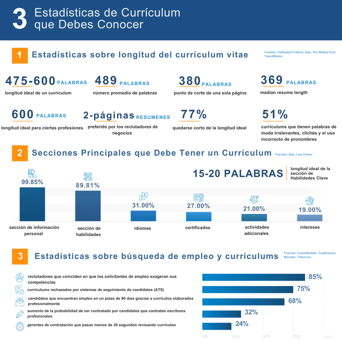 currículum vitae del candidato