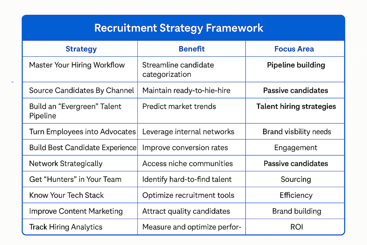 Proactive recruiting strategies