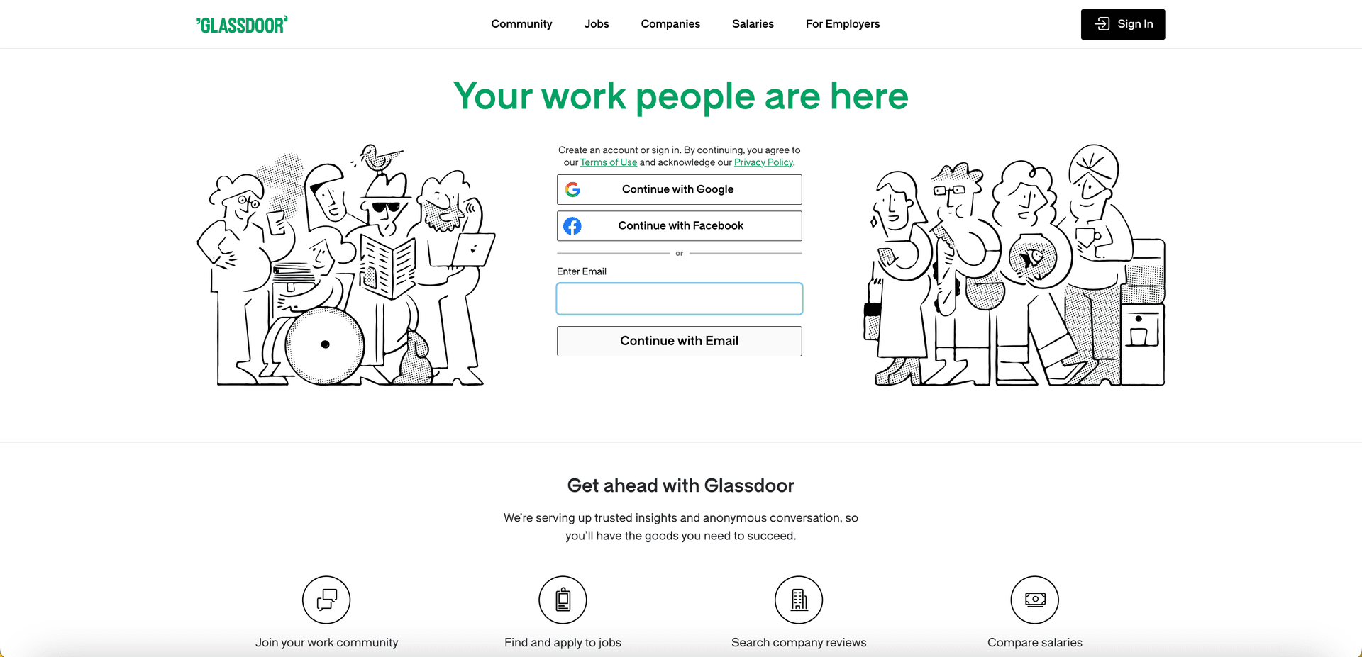 online job boards - Glassdoor