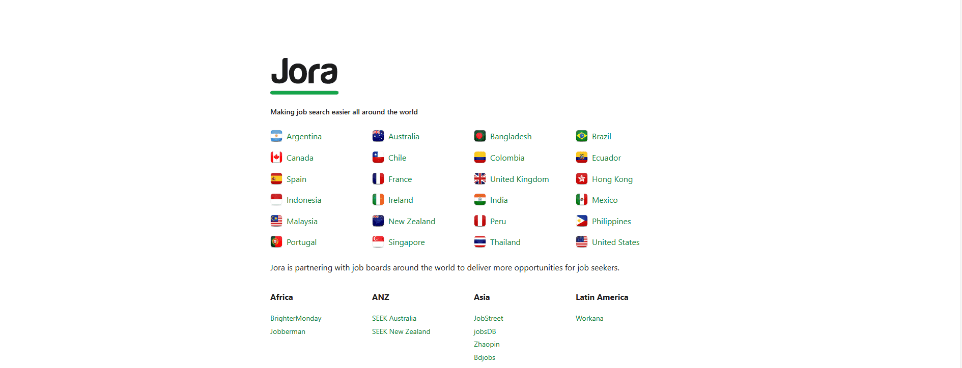 international job search