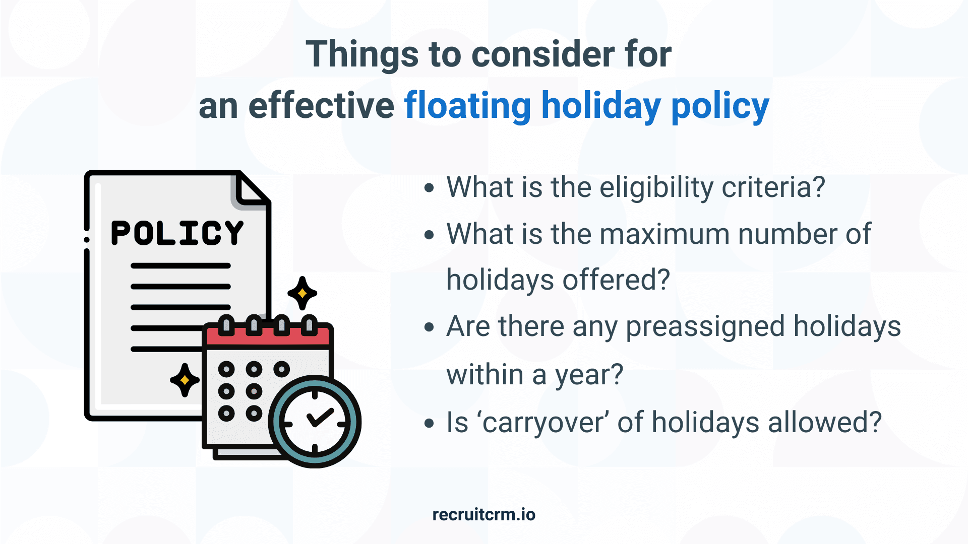 floating holiday