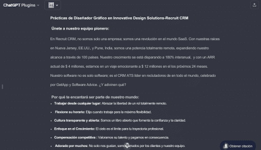 Prácticas de Diseñador Gráfico en Innovative Design Solutions-Recruit CRM