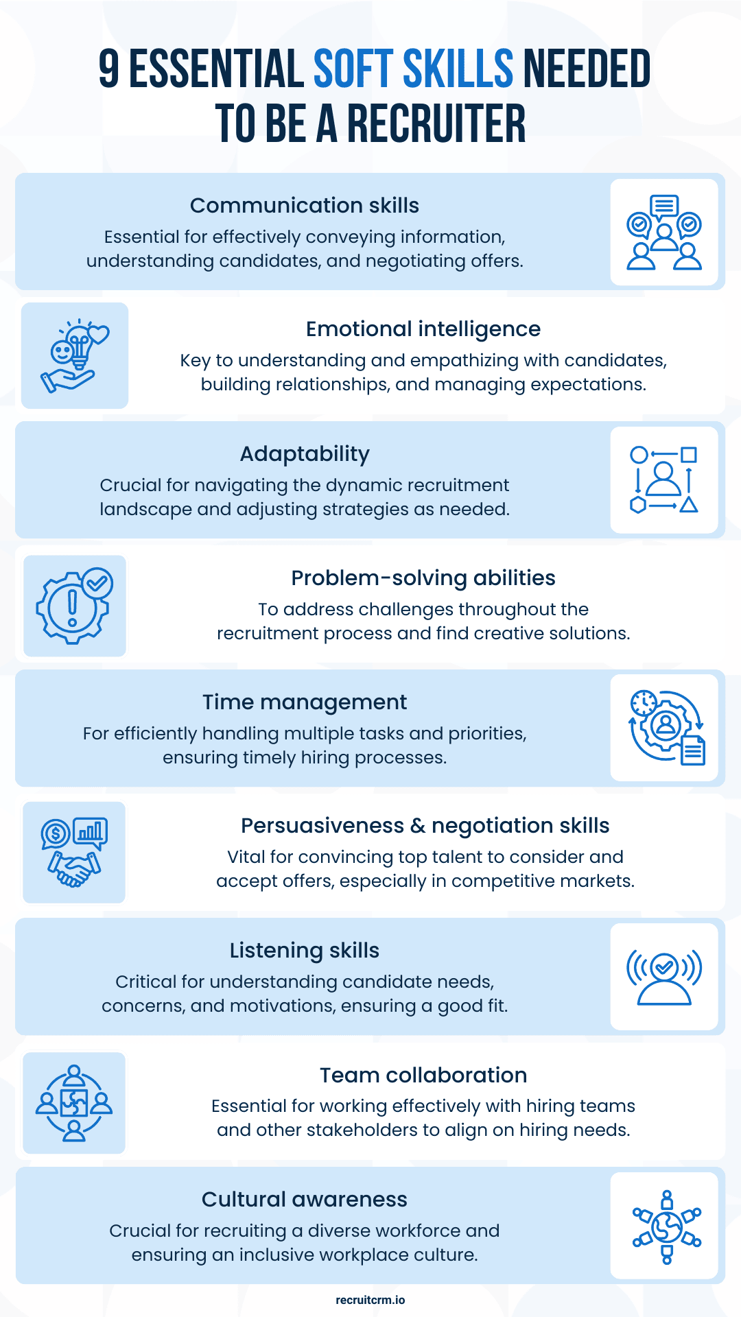 リクルーターが持つべきソフト採用スキルのリスト