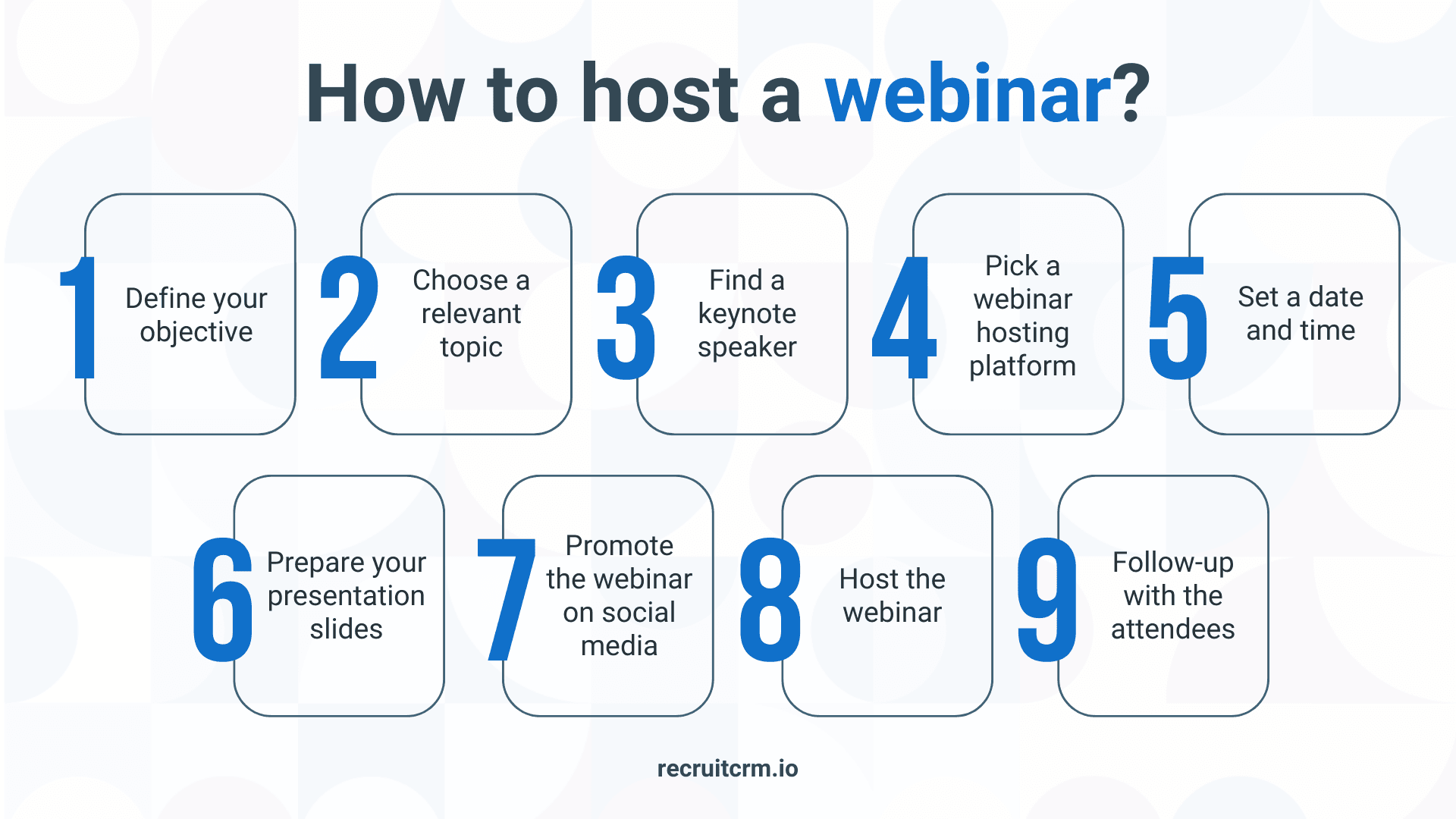 如何举办网络研讨会?